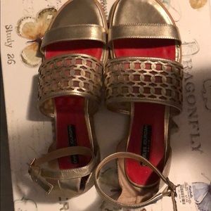 Metallic Gold Sandals